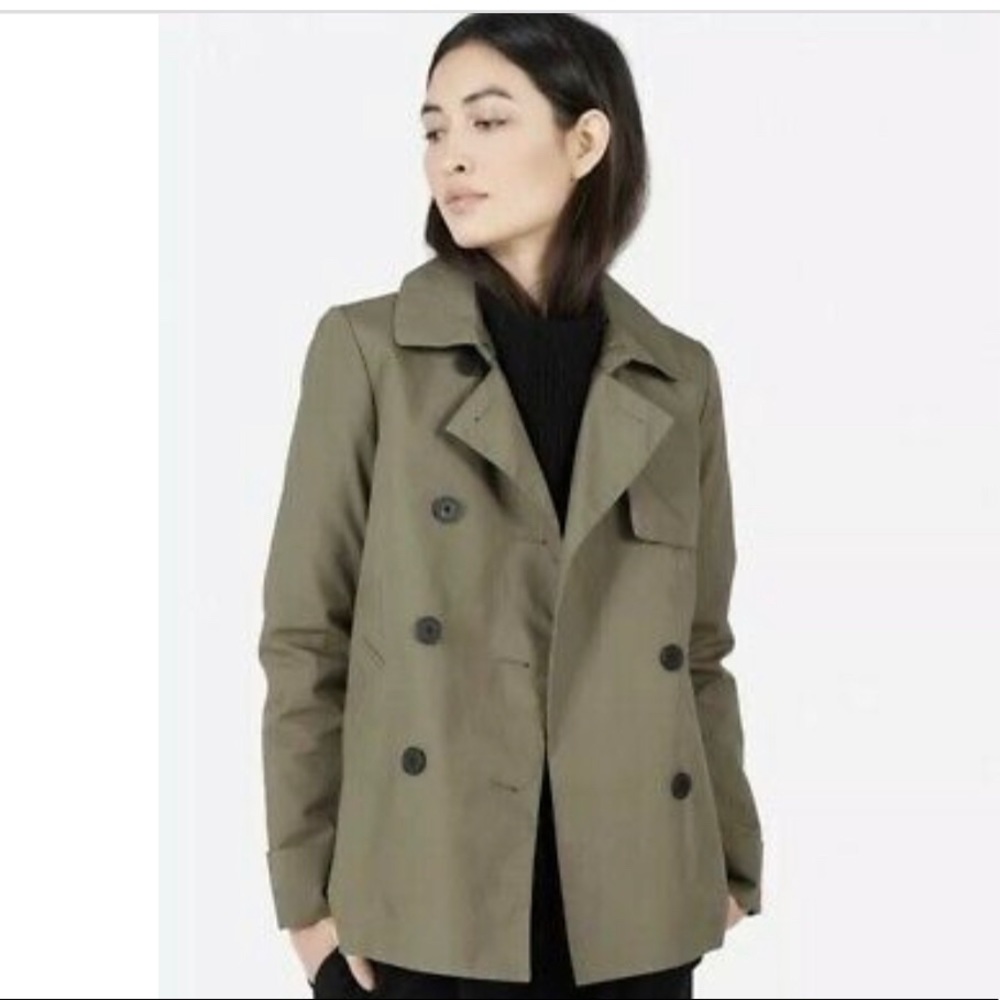 Everlane swing trench jacket- size small